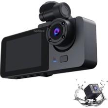Wifi Özellikli Dasch Cam 1080P Araç Içi Kamera 4 Inch 140 Derece Geniş Açılı ile Uyumlu