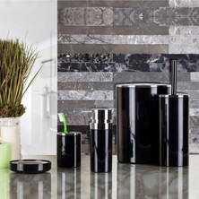 Prima Nova, Primanova Lenox 5'li Banyo Aksesuar Set - Siyah, EVİDEA7027