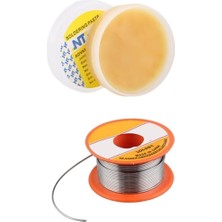 Makaralı Lehim Teli 40/60 Kalay / Kurşun + Lehim Pastası 2li Set