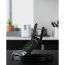 Nemere 1200 Mbps Çift Bant Wifi Adaptör 5.8g ve 2.4g Çift Antenli Xuczzzwifiadaptör-1