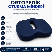 Viscora Ortopedik Oturma Minderi – Hafızalı Visco Köpük Kuyruk Sokumu Destek Yastığı, Uzun Süreli Oturuşlar Için Ergonomik Ofis ve Araç Koltuğu Minderi