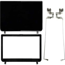 Alfamaks Toshiba L50-B-173, L50-B-1M5, L50-B-27J LCD Kasa Siyah Renk Arka Kapak Ön Çerçeve Menteşe