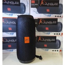 Junglee (236) Fm Radyolu Bluetooth Hoparlör Yükses Ses Extra Bass Wireless Speaker Usb/sd/aux Girişli Ses Bombası ile Uyumlu