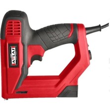 Attlas ATET1060 Elektrikli Zımba ve Çivi Tabancası, Profesyonel Type 53/f, 8-16MM, Kırmızı-Siyah, 100 Zımba ve 80 Çivi Kapasiteli