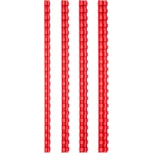 Plastik Spiral 28 Mm, Kırmızı, 50'li Kutu