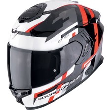Scorpion Apex GT-SP Air Carbon Tornado Kapalı Motosiklet Kaskı Siyah  Kırmızı