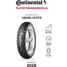 Continental Tkc 80 Twinduro M+S 100/90-19 57S Ön/arka Motosiklet Lastiği (2026)