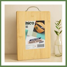 Bezos Bambu Kesme Panosu 24X34X1.7 cm - Metal Kulplu HB006