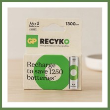 Bezos Aa 1300MAH Şarjlı Kalem Pil 2'li HB006
