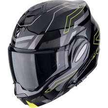 Scorpion Exo-Tech Evo Conquer Çene Açılabilir Motosiklet Kaskı Siyah  Sarı