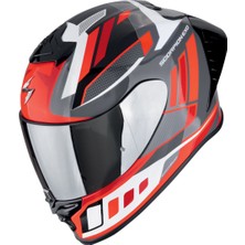 Scorpion Exo R1 Evo Iı Air Vital Spor Motosiklet Kaskı Gri  Beyaz  Kırmızı