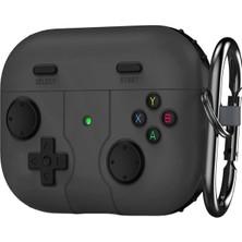 Airpods Pro 3 Için Kılıf Cartoon Figürlü Silikon Retro Gameboy Siyah [airpods Pro 3 ile Uyumlu Kılıf - Siyah]