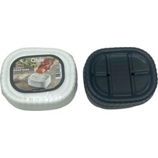 Set Üstü Katı Sabunluk Kapaklı Plastik