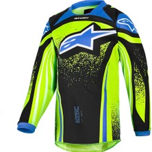 Alpinestars Kid Racer Nomur Çocuk Off-Road Motosiklet Jerseyi Mavi  Kırmızı