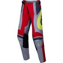Alpinestars Youth Racer Melt Off-Road Motosiklet Pantolonu Kırmızı  Gri