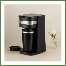 Bezos Filtre Kahve Makinesi 700W 400ML Portatif Çelik Bardak HB006