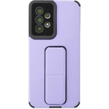 Raftan Topla Samsung Galaxy A53 5g Kılıf Mega Standlı Silikon - Lila