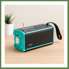 Bezos Güneş Enerjili Bluetooth Fm Radyo Usb/tf Mp3 Çalar Fenerli HB006