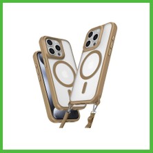Bezos iPhone 15 Pro Max Uyumlu Kılıf Enka Magsafe Silikon Kılıf - Desert Arz