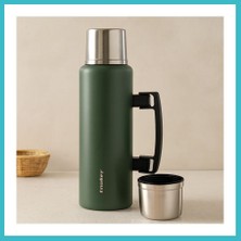 Defne Store 1.5 L Çift Cidarlı Paslanmaz Çelik Dağcı Termos Dfnbez