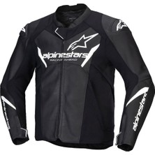 Alpinestars Faster V3 Airflow Korumalı Deri Motosiklet Montu Siyah  Beyaz