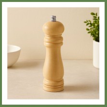 Bezos Ahşap Tuz ve Baharat Öğütücü 15 cm (Çap 4.5 Cm) HB006