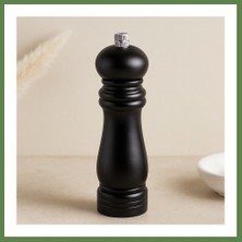 Bezos Küçük Siyah Ahşap Tuz ve Baharat Öğütücü (Çap 4.5 Cm, 15.5 Cm) HB006