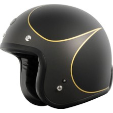 Torc T-50 Del Mar Hardy Açık Motosiklet Kaskı Mat Siyah  Gri