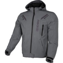 4riders Rex Pro Korumalı Softshell Motosiklet Montu Gri