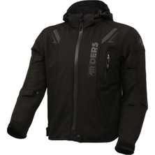 4riders Rex Pro Korumalı Softshell Motosiklet Montu Siyah