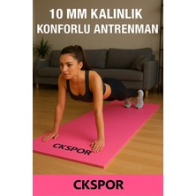 Tr 10 mm Konforlu Pilates Minderi, Yoga Matı, Egzersiz Minderi, Pembe