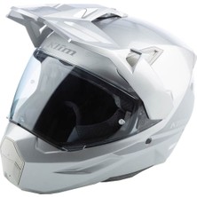 Klim X1 Alpha Carbon Korumalı Adv Motosiklet Kaskı Gümüş  Gri