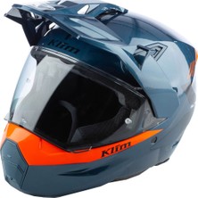 Klim X1 Alpha Carbon Concept Korumalı Adv Motosiklet Kaskı Mavioranj
