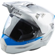 Klim X1 Alpha Carbon Concept Korumalı Adv Motosiklet Kaskı Beyaz  Mavi