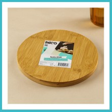 Defne Store Ayaklı Bambu Sunum Tepsisi 24.5 cm Dfnbez