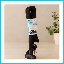 Defne Store 150 cm Zincirli Anahtarlı Motor & Bisiklet Kilidi (Bez Kılıflı) Dfnbez
