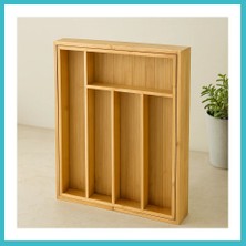 Defne Store Bambu Çekmece Kaşıklık 7 Bölmeli Çok Amaçlı Organizer Dfnbez