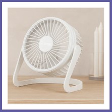 Nida USB Şarjlı Masaüstü Fan 14.5X14.1 cm Pvc Gövde Nıda