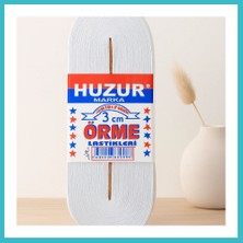 Defne Store Paça Lastik Yassı Geniş 3 cm Beyaz 10 M Dfnbez