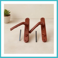 Defne Store Pvc Banyo-Wc Kilitli Kapı Kolu Kahve Dfnbez