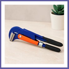 Nida 1 Inç Çelik Boru Anahtarı (Silikon Saplı, 90° Maşalı) Nıda