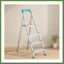 Bezos 3+1 Basamaklı Metal Merdiven 82 cm 120 kg HB006