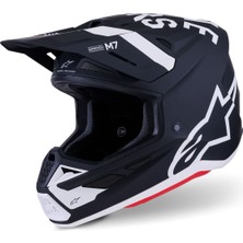 Alpinestars S-M7 Dasher Off-Road Kaskı Siyah  Beyaz