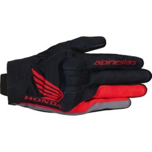 Alpinestars Honda Reef V2 Korumalı Motosiklet Eldiveni Siyah  Kırmızı  Gri
