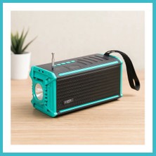Defne Store Güneş Enerjili Bluetooth Fm Radyo Usb/tf Mp3 Çalar Fenerli Dfnbez