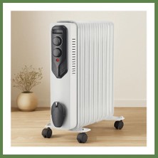 Bezos 11 Dilimli Yağlı Radyatör Isıtıcı 2500W Ayarlı Termostat HB006