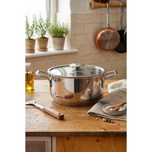 Zest Nora Cam Kapaklı Derin Tencere 28X17CM S-2699
