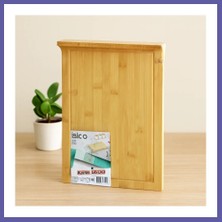 Nida Bambu Kesme Tahtası 25X35 cm (Kanallı, Kenar Destekli) Nıda
