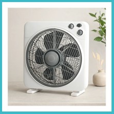 Defne Store 12 Inç Kutu Vantilatör 40W 3 Kademe Zaman Ayarlı Dfnbez