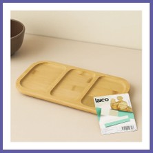 Nida Bambu 3 Bölmeli Sunum Tepsisi 25X14 cm Nıda